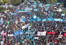 Multitudinaria movilización de las organizaciones sociales