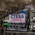 Contundente paro nacional docente